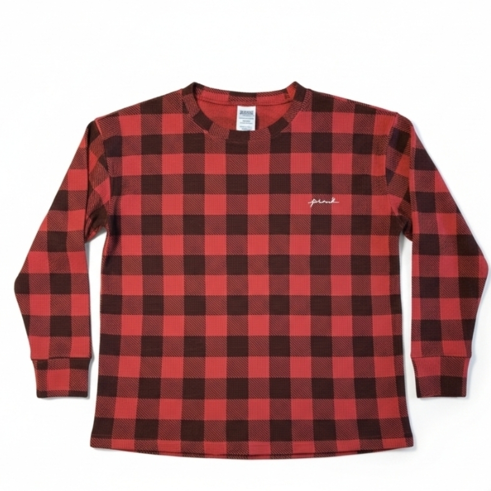 PINK Victoria's Secret Buffalo Plaid Top Womens Small Oversized P2P 21" NWT